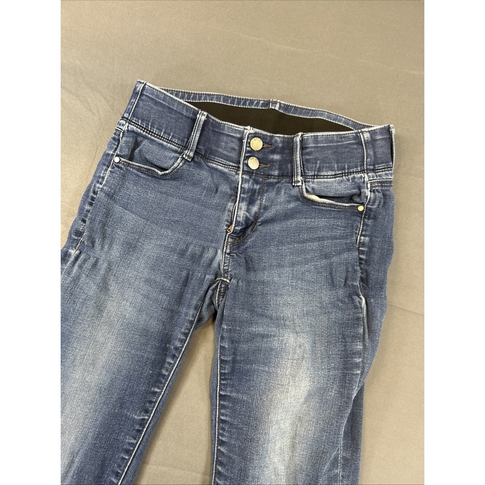 Apt.‎ 9 Women's Capri Jeans, Size 8P, Blue, Stretch, Cuffed, Tummy Control